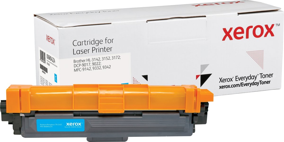 Xerox Everyday lasertoner, Brother TN-242C, cyan