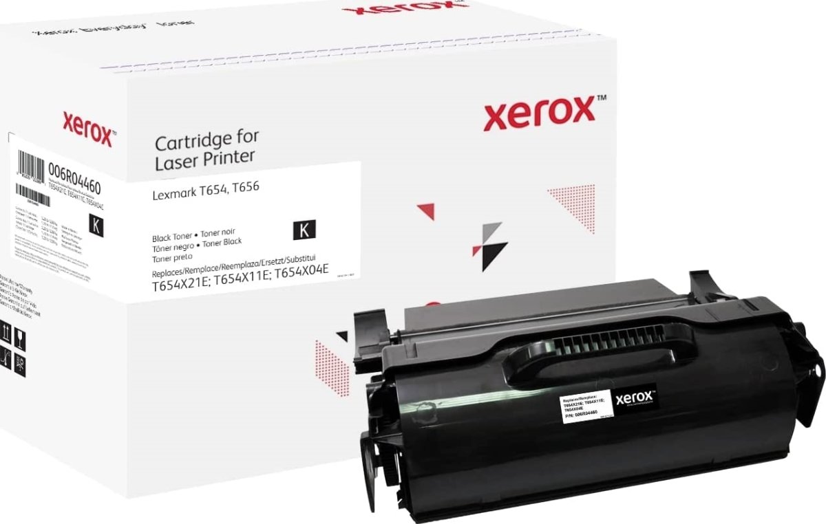Xerox Everyday lasertoner, Lexmark T654X21E, sort