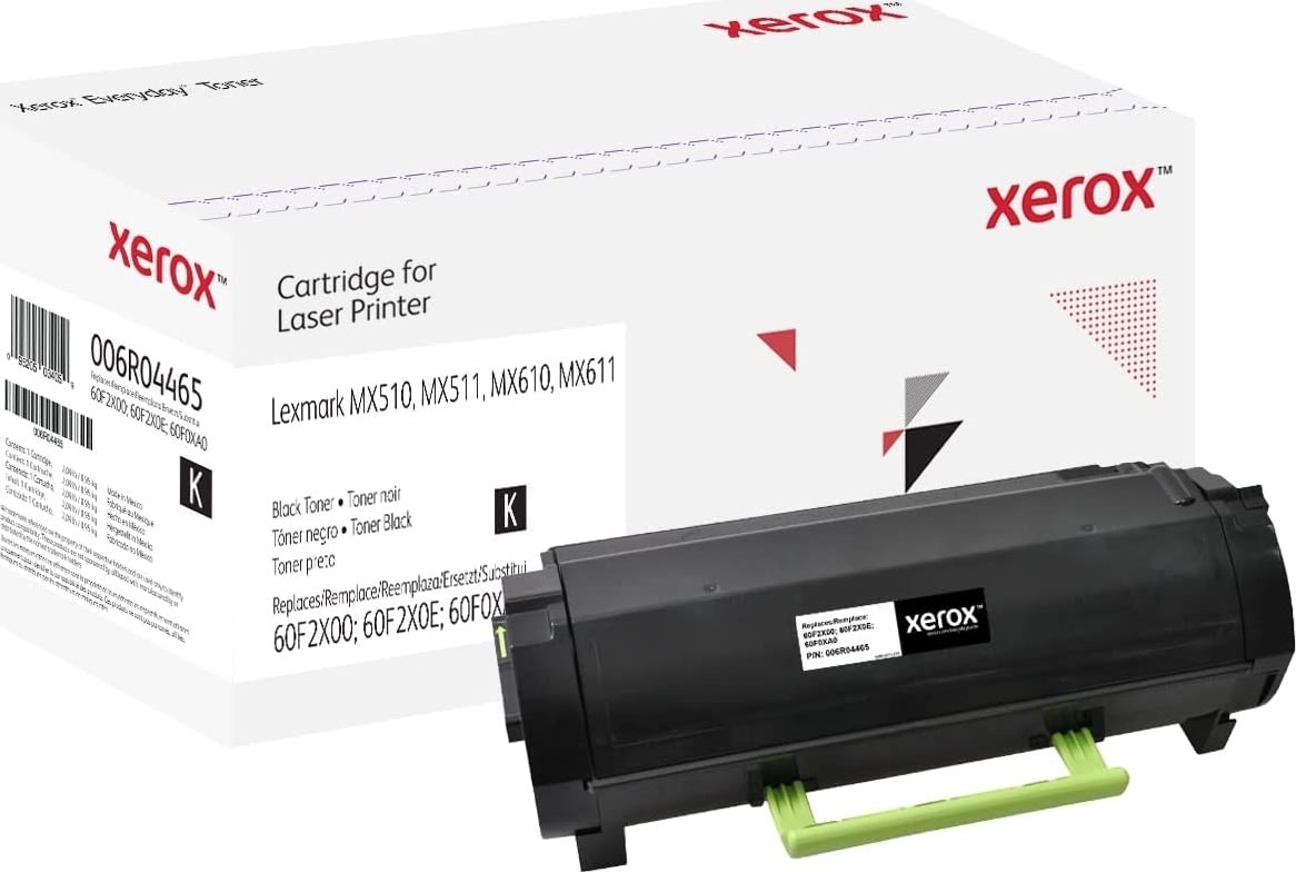 Xerox Everyday lasertoner, Lexmark 60F2X00, sort