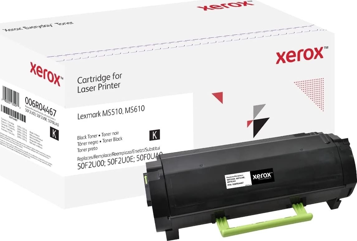 Xerox Everyday lasertoner, Lexmark 50F2U00, sort