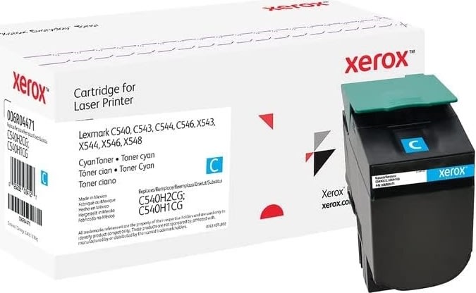 Xerox Everyday lasertoner, Lexmark C540H2CG, cyan