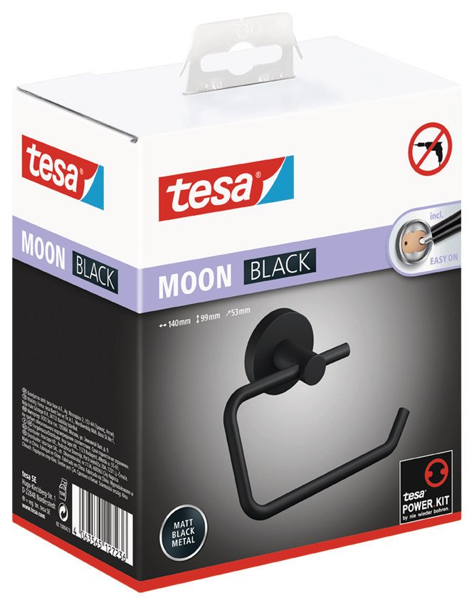 tesa Moon Toiletpapirholder | Sort