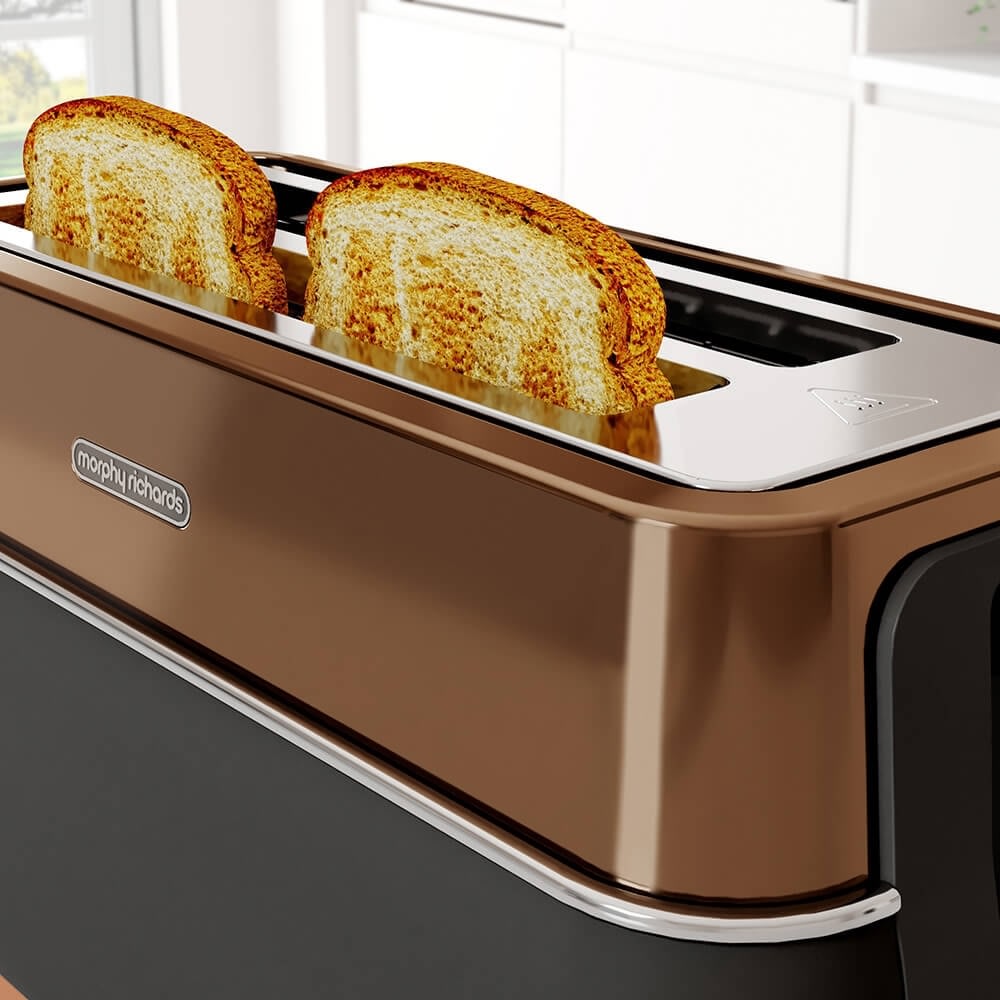 MORPHY RICHARDS signature long slot toaster kobber Lomax