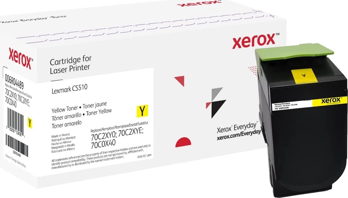 Xerox Everyday lasertoner, Lexmark 70C2XY0, gul