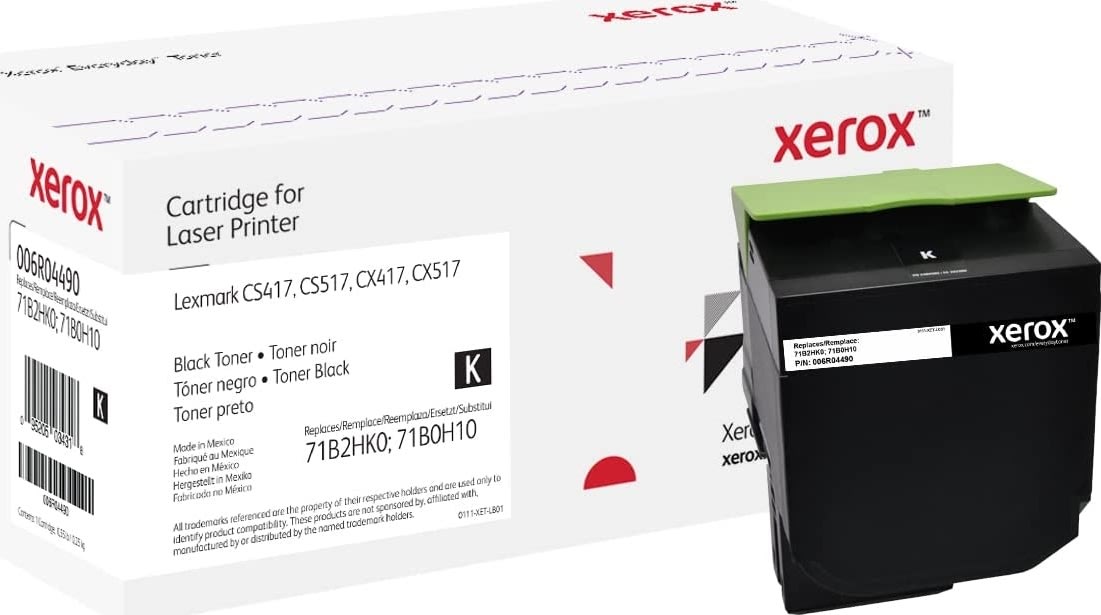Xerox Everyday lasertoner, Lexmark 71B2HK0, sort