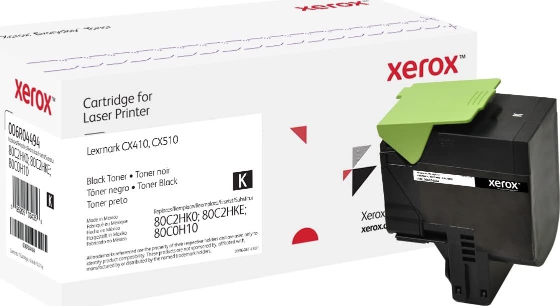 Xerox Everyday lasertoner, Lexmark 80C2HK0, sort