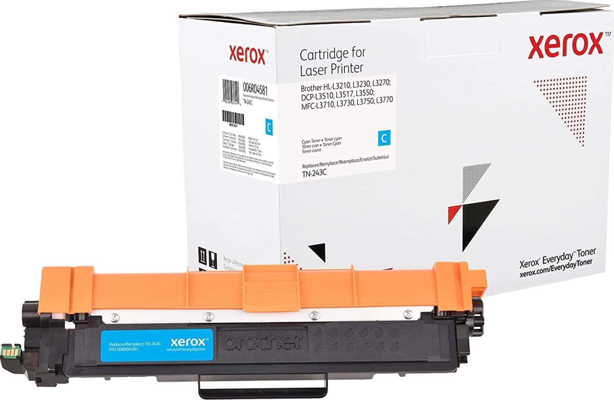 Xerox Everyday lasertoner, Brother TN-243C, cyan