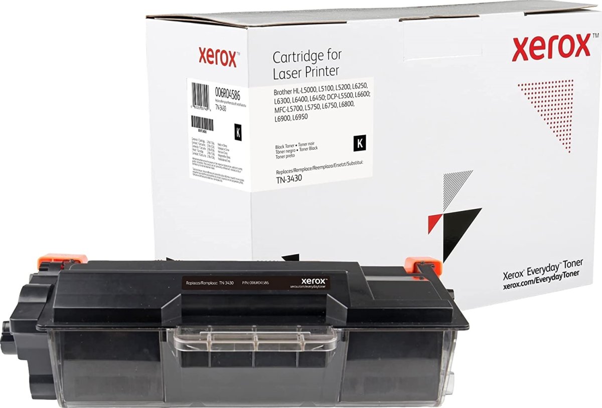 Xerox Everyday lasertoner, Brother TN-3430, sort