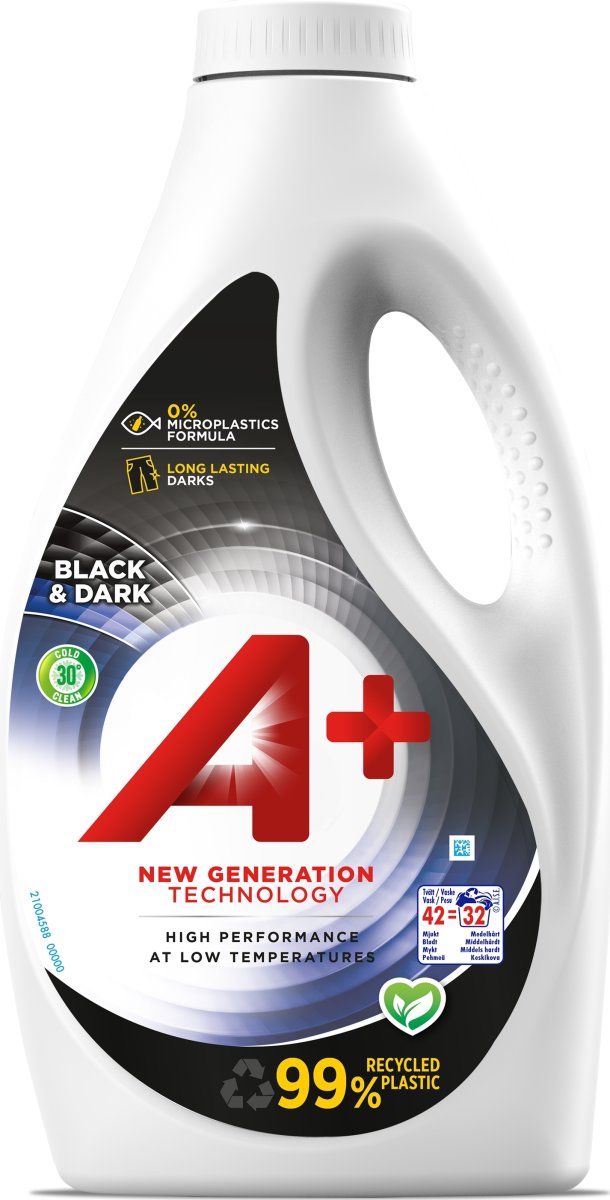 A+ Flydende Vaskemiddel | Black & Dark | 1,6 L