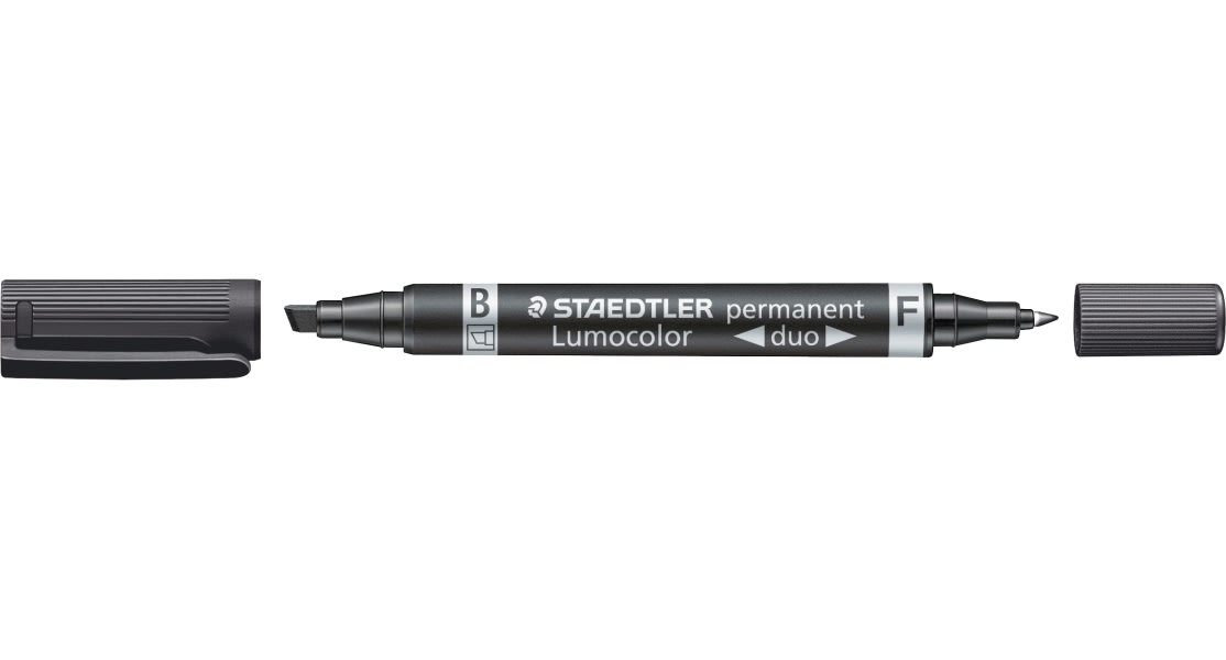 Staedtler 348B Duo Permanent Marker | Sort