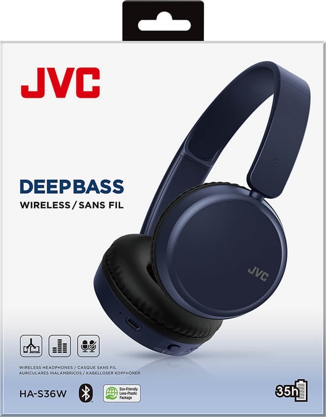 JVC HA-S36W-A-U høretelefoner, blå