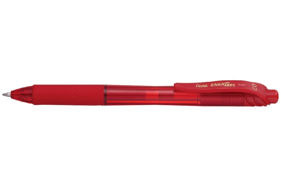 Pentel EnergelX BL107 Rollerpen | 0,7 | Rød