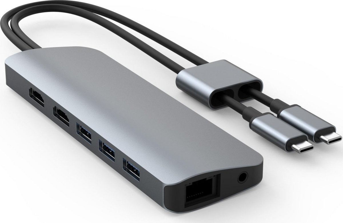 Hyper Viper 10-i-2 USB-C Hub, grå