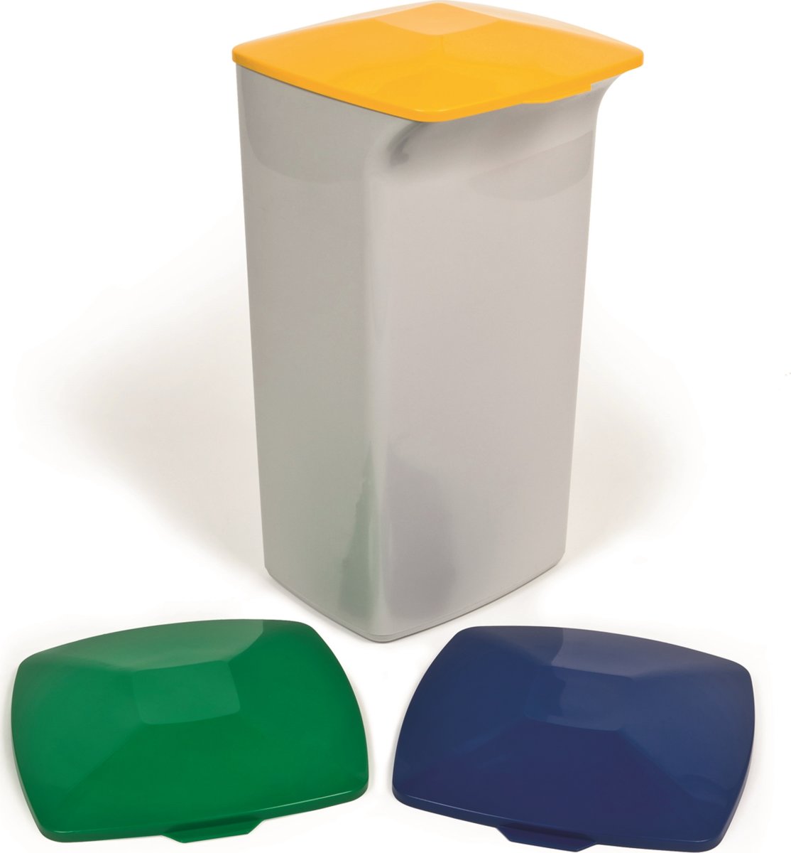 Durabin Fladt Låg T/Affaldsspand 40 L, Grøn
