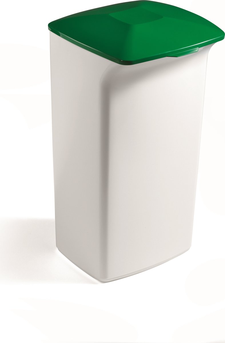 Durabin Fladt Låg T/Affaldsspand 40 L, Grøn