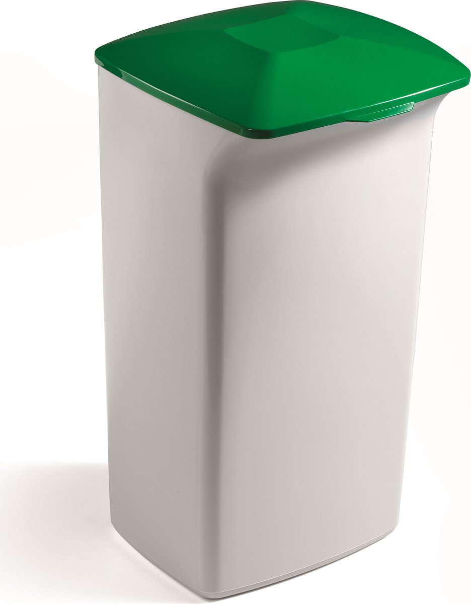 Durabin Fladt Låg T/Affaldsspand 40 L, Grøn