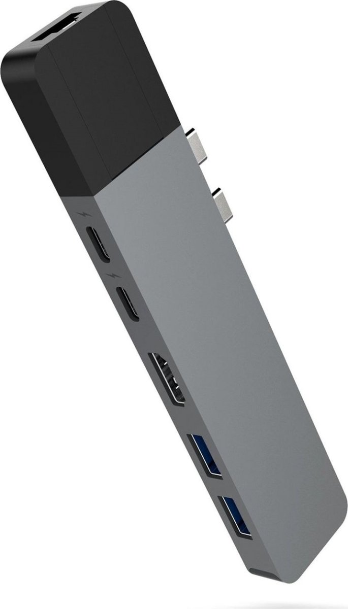 Hyper Net 6-i-2 USB-C Hub, grå