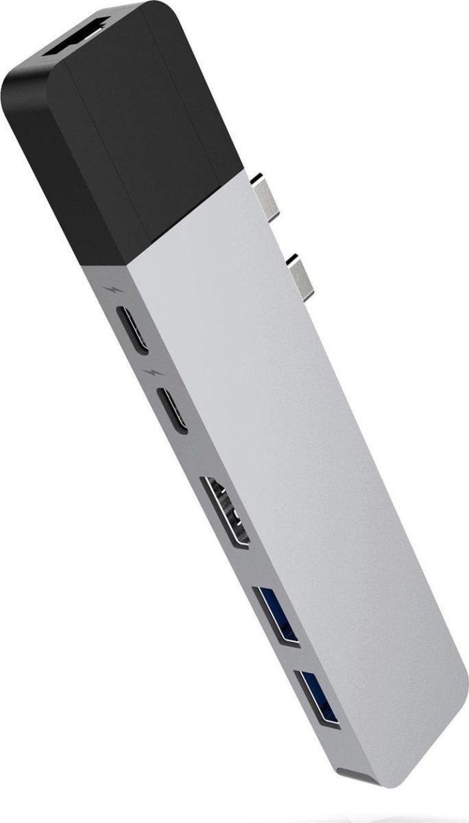 Hyper Net 6-i-2 USB-C Hub, sølv