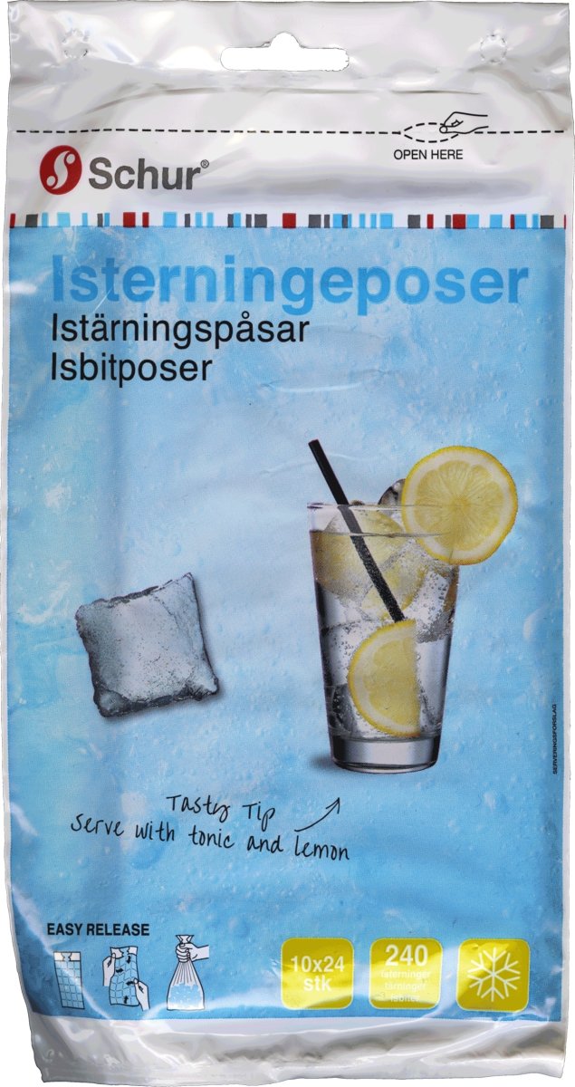 Isterningepose, 18x34 cm, 10 poser