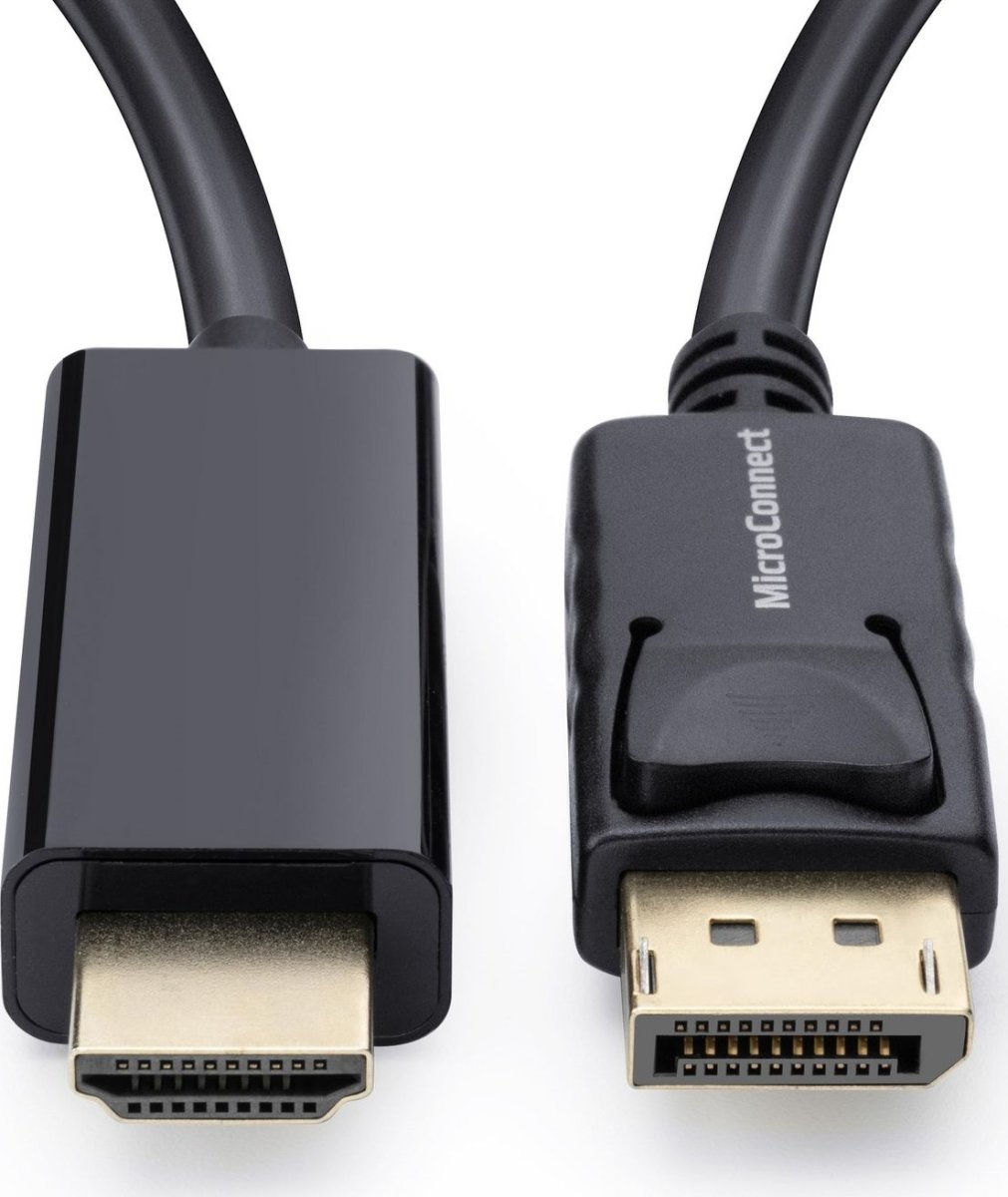 MicroConnect DisplayPort 1.2 – HDMI kabel, 0,5m