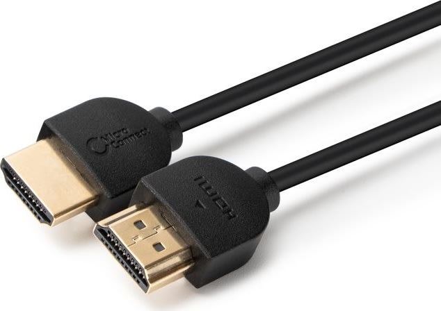 MicroConnect Ultra Slim 4K HDMI kabel, 1m, sort