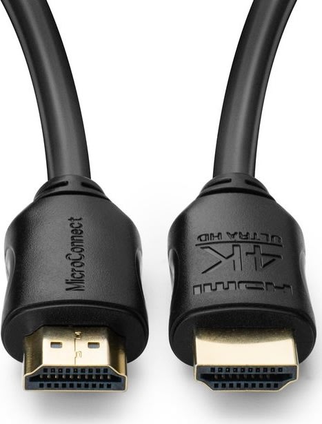 MicroConnect 4K HDMI kabel, 3m, sort