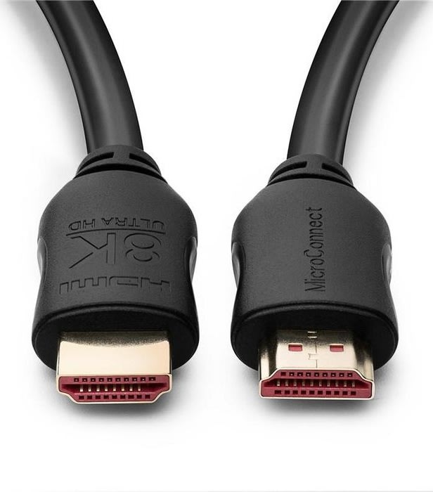 MicroConnect 8K HDMI kabel, 1m, sort