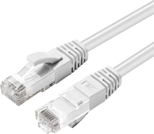 MicroConnect CAT6 U/UTP netværk kabel, 0.5m, hvid