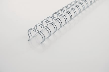 GBC metal spiralryg, A4, 34 ringe, 11mm, sølv