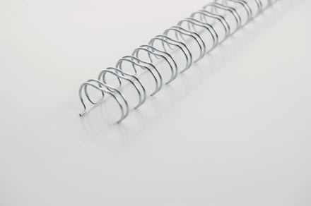GBC metal spiralryg, A4, 34 ringe, 6mm, sølv