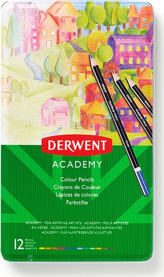 Derwent Academy Farveblyanter | 12 farver