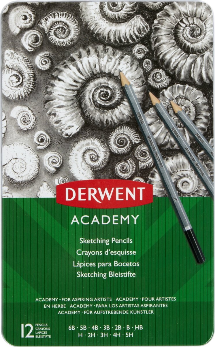 Derwent Academy Skitseblyanter | 6B-5H | 12 stk.