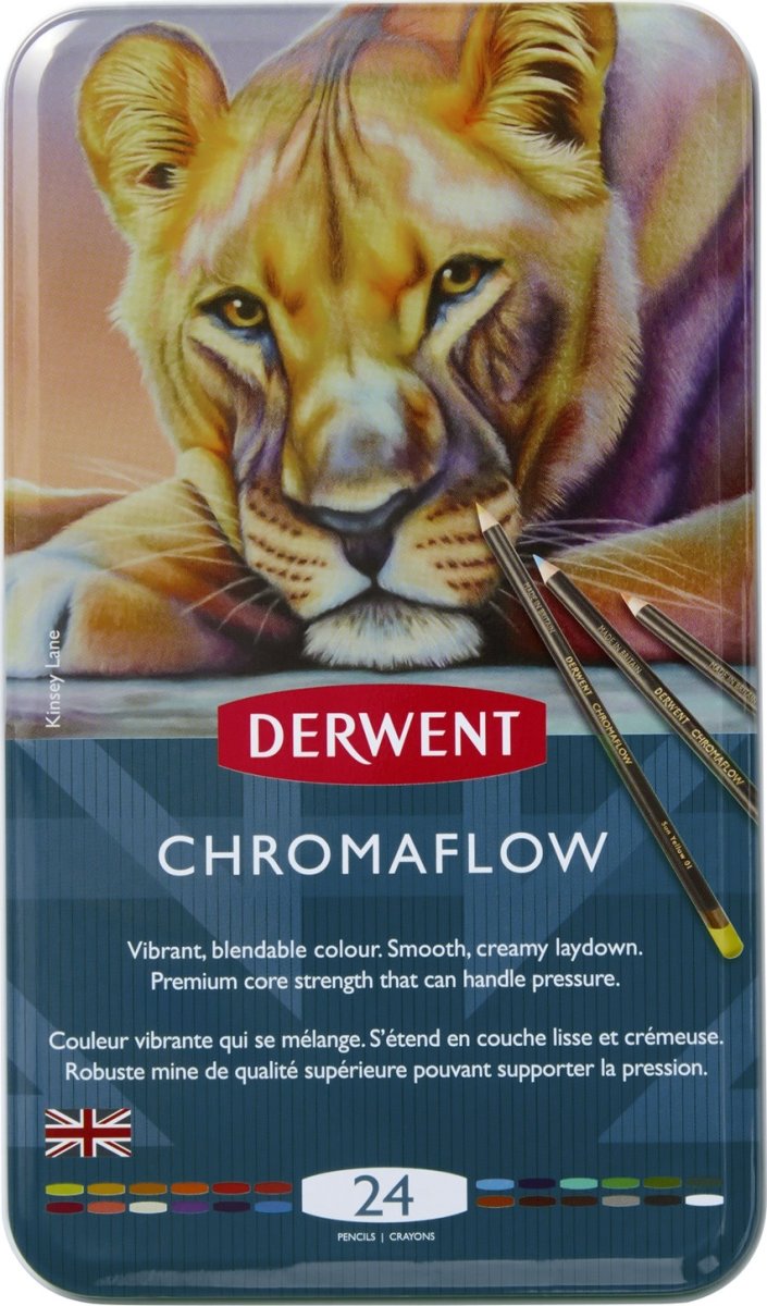 Derwent Chromaflow Farveblyanter | 24 farver