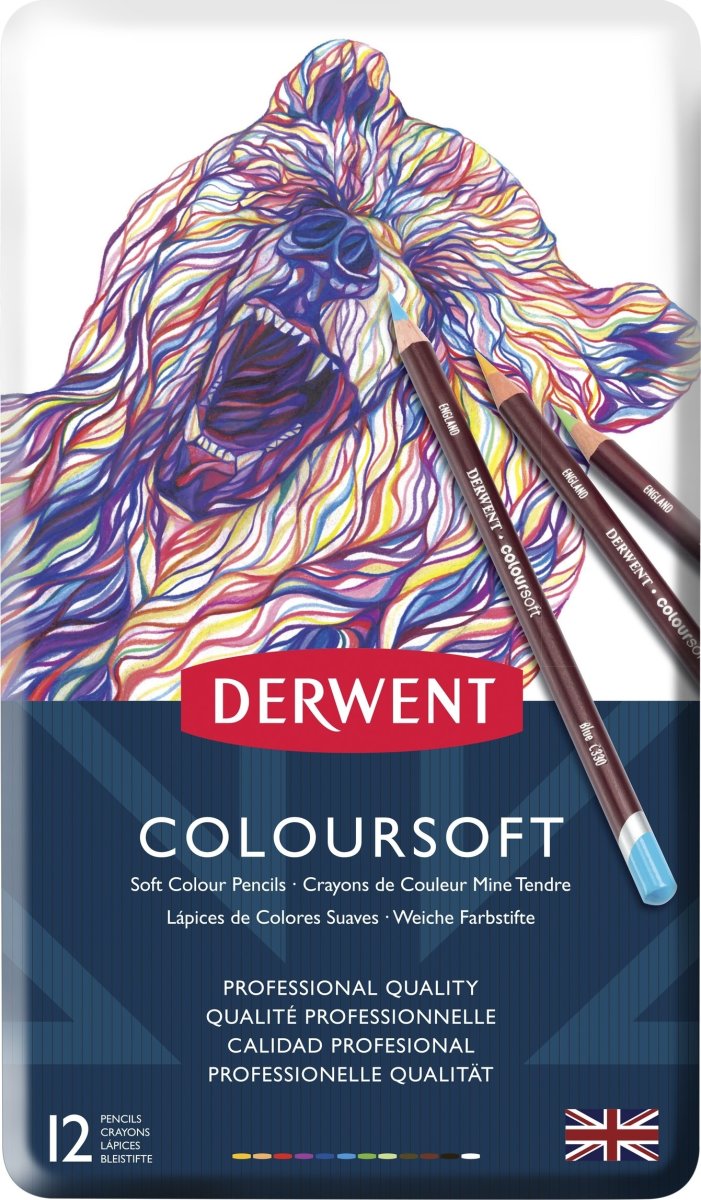 Derwent Coloursoft Farveblyant | 12 farver