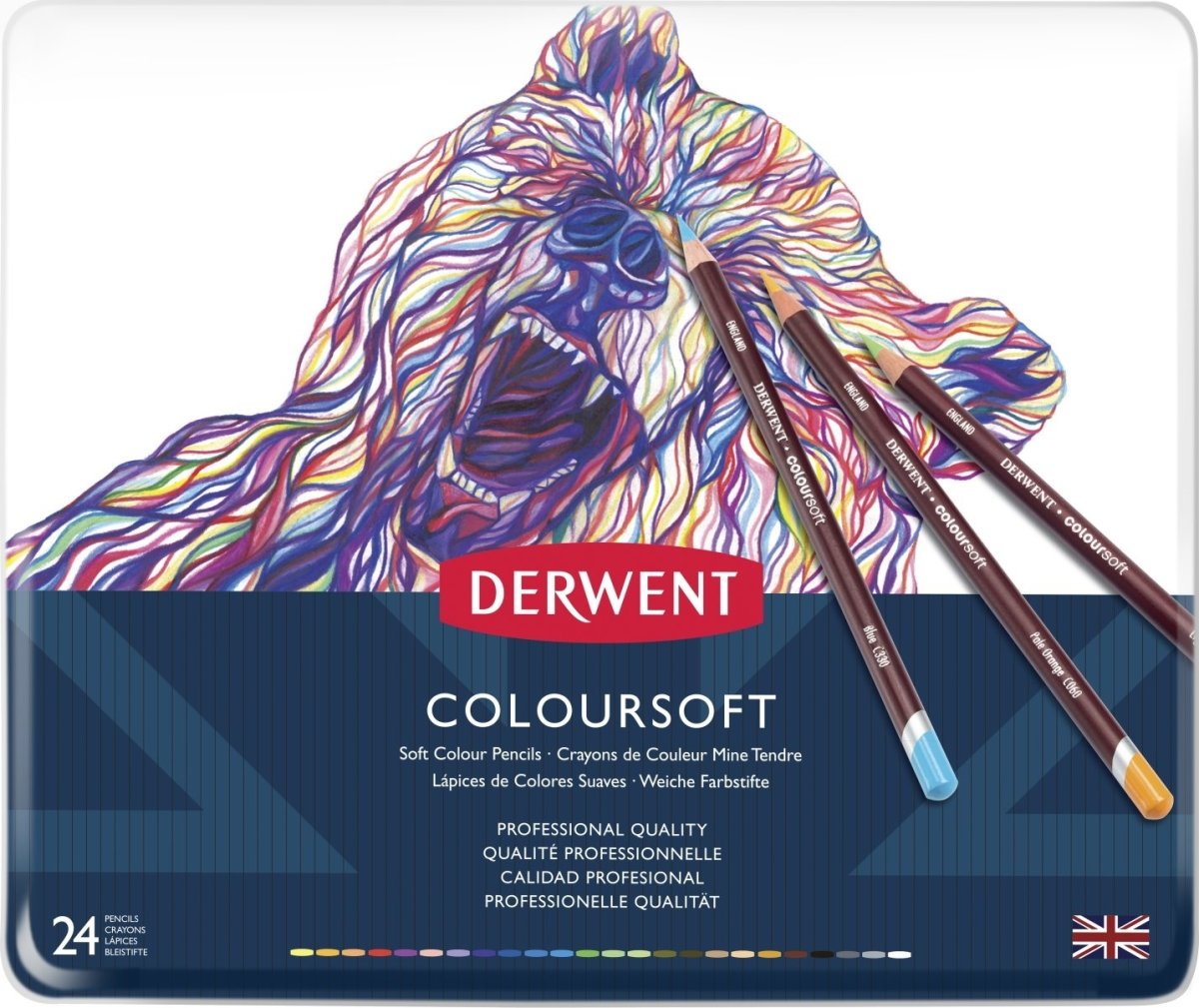 Derwent Coloursoft Farveblyant | 24 farver