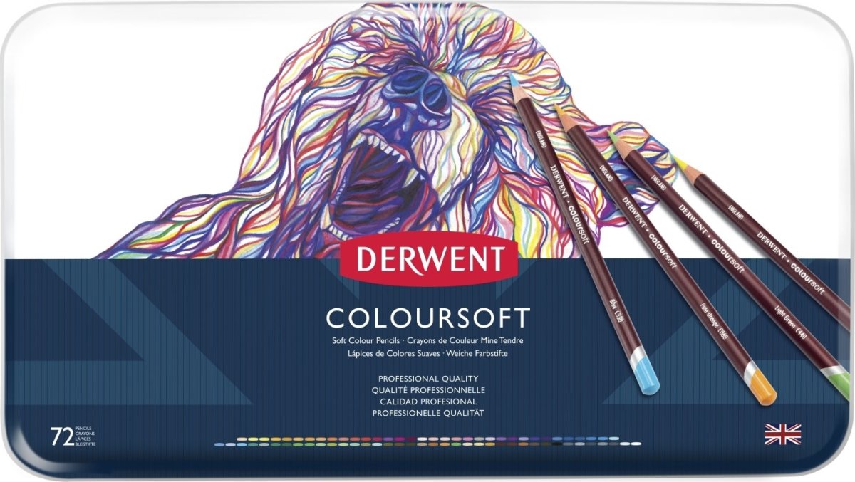 Derwent Coloursoft Farveblyant | 72 farver