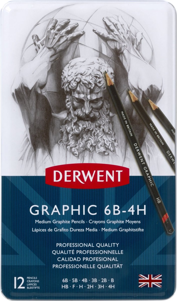 Derwent Graphic Grafitblyanter | 6B-4H | 12 stk.