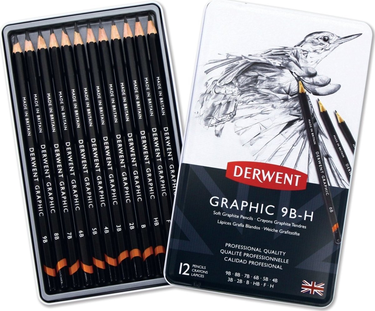 Derwent Graphic Grafitblyanter | 9B-H | 12 stk.