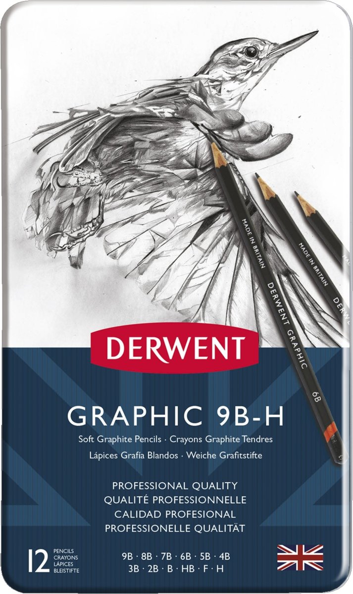 Derwent Graphic Grafitblyanter | 9B-H | 12 stk.