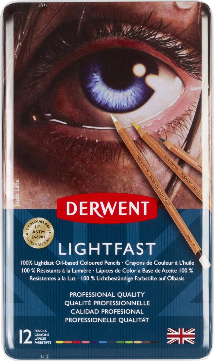 Derwent Lightfast Farveblyanter | 12 farver