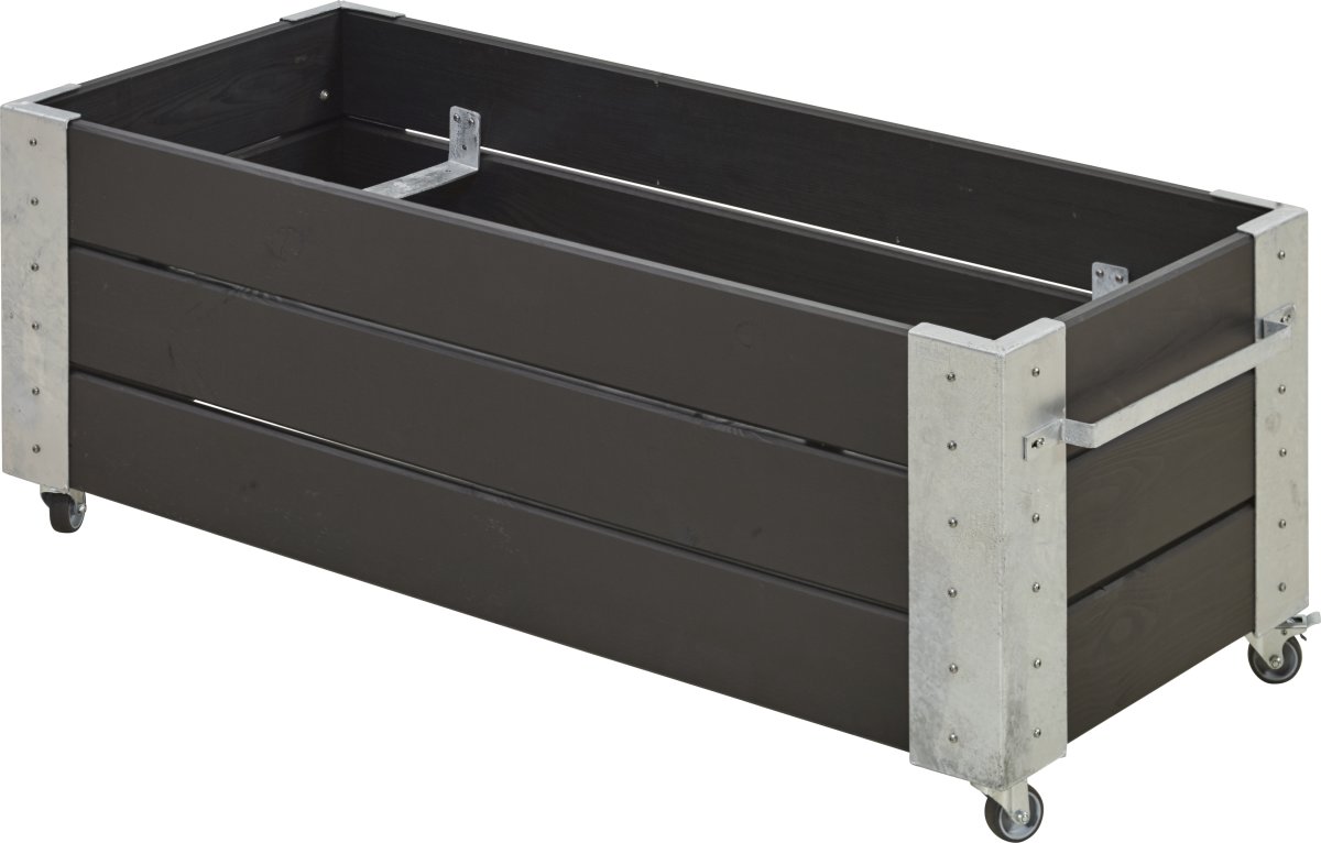 Plus Cubic Blomsterkasse 120x50x45 cm, sort