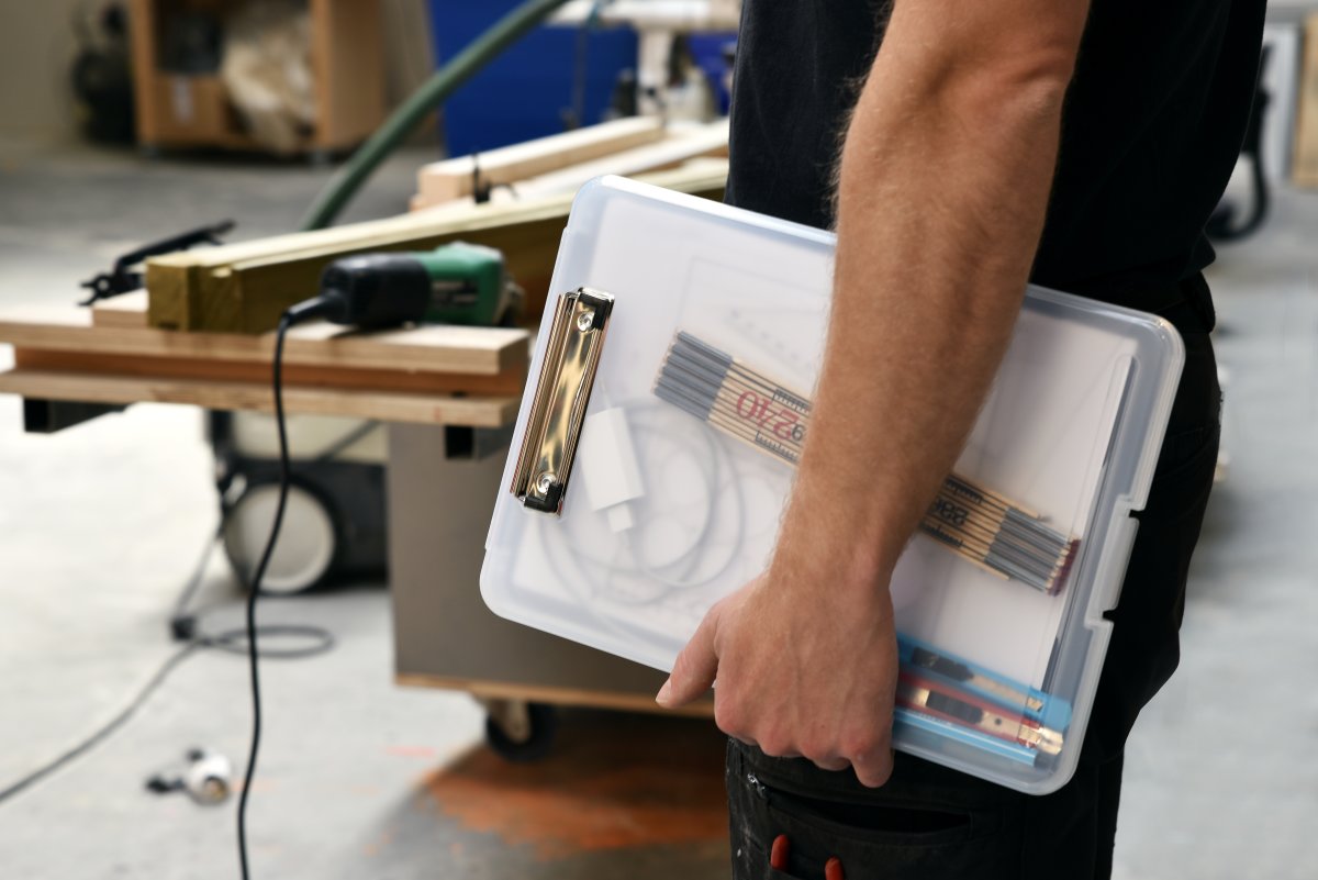 Clipboard | A4 | Med opbevaringsrum og klemme