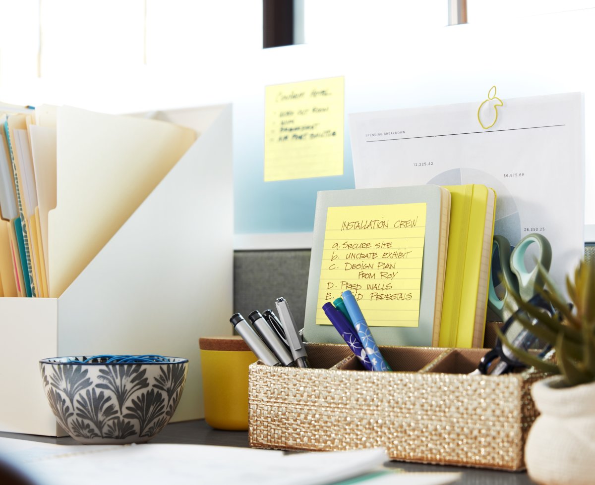 Post-it Notes | 102x152 mm | Linjeret | Gul