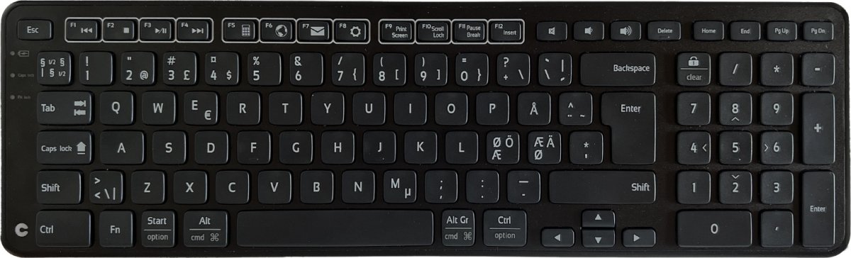 Contour Balance Wireless-PN Keyboard, sort