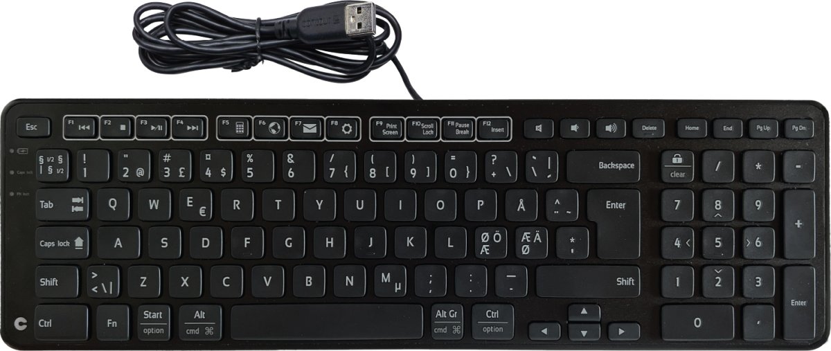 Contour Balance Wired-PN Keyboard, sort