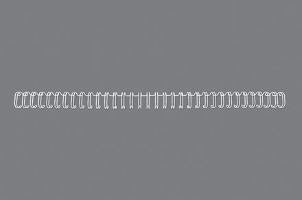 GBC metal spiralryg, A4, 34 ringe, 11mm, hvid