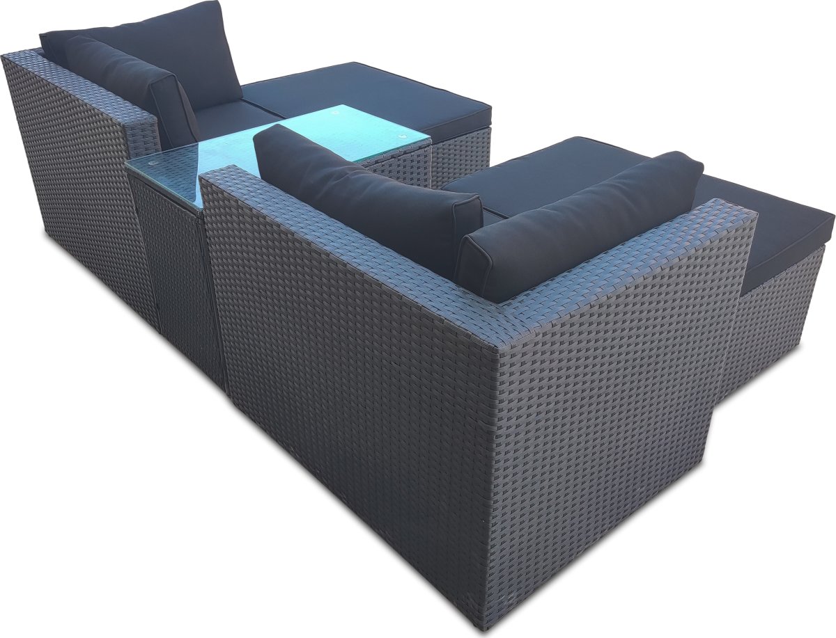 OUTDOOR sofasæt / loungesæt, Sort
