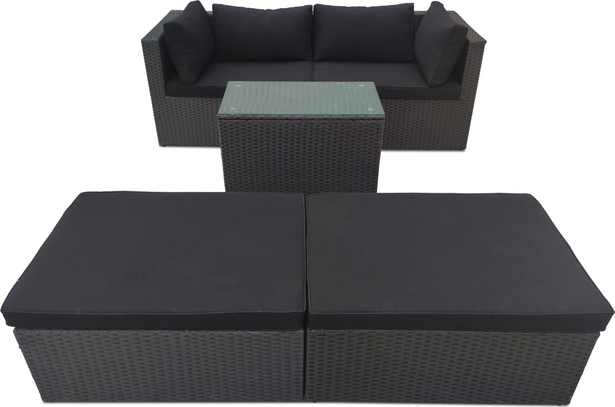 OUTDOOR sofasæt / loungesæt, Sort