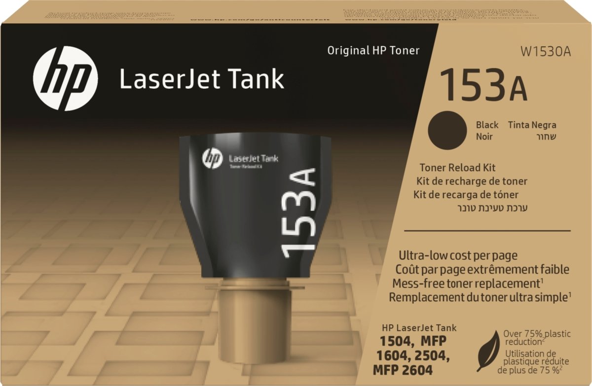 HP 153A LaserJet Tank lasertoner, 2.500 s, sort