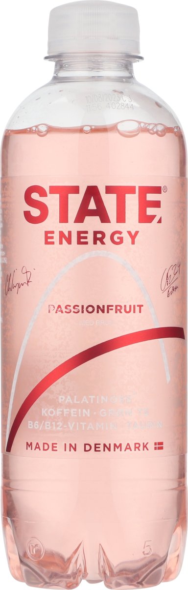 STATE Sparkling energidrik | Passionsfrugt | 0,4 l